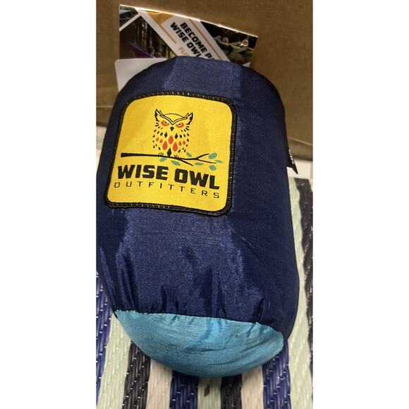 Wise Owl Outfitters Camping Hammock Single Navy/ Blue NWT - Picture 5 of 5